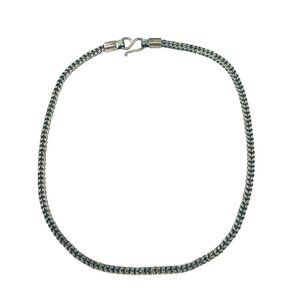 Oxidized Sterling Silver Heavy Chain Necklace With Hook Clasp Chunky